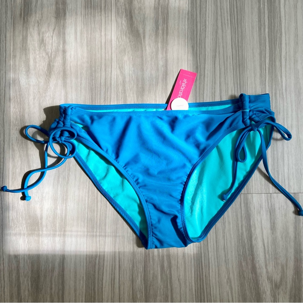 🍓$5 Pick!🍓 NWT Xhilaration | Runched Side Tie Bikini Bottoms